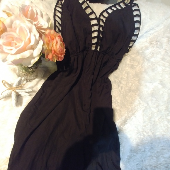 San Joy Black Jumpsuit Pants Romper Large - Picture 3 of 8